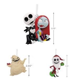 Hallmark Nightmare Before Christmas Ornament Jack Skellington Sally Oogie Boogie